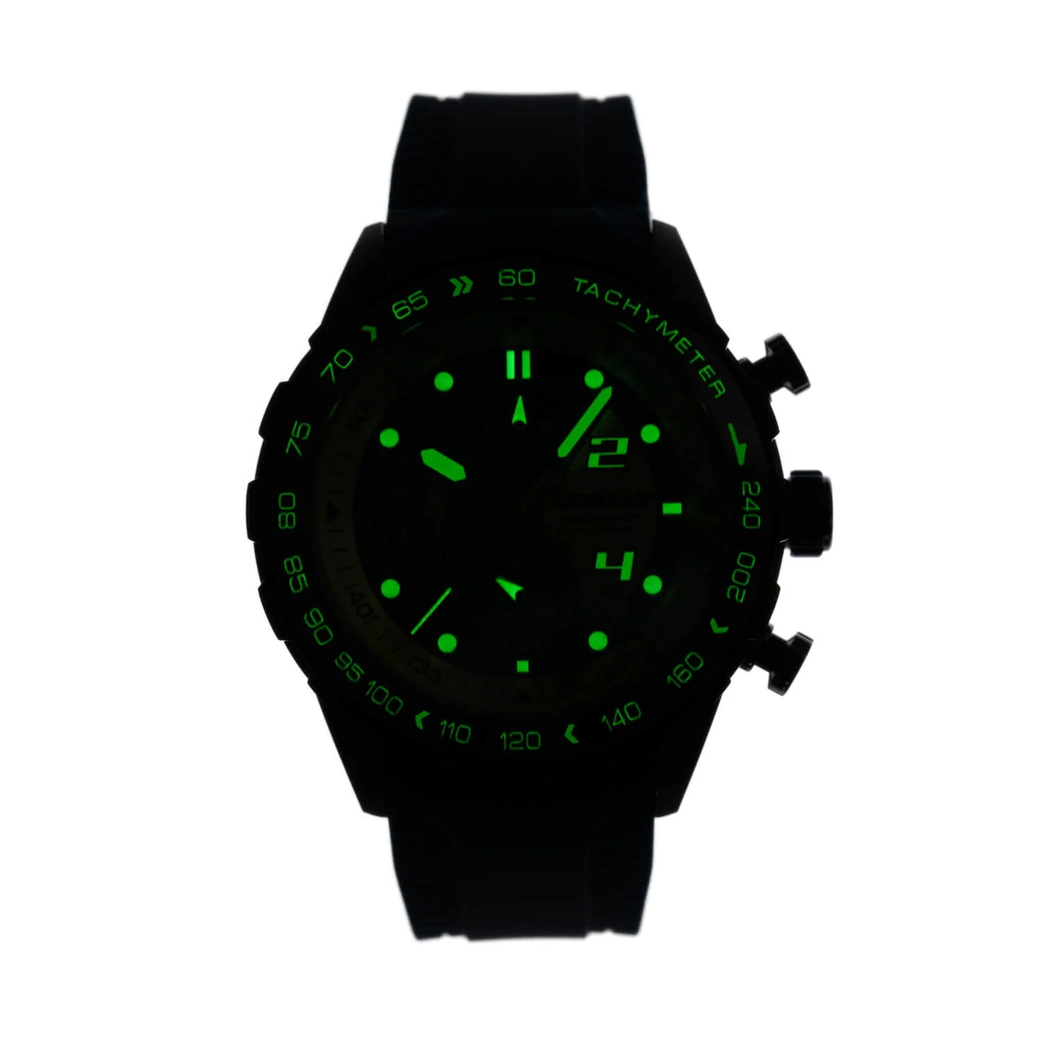 Cobalt Men's 48mm Torque Quartz Chronograph Silicone Strap Watch - Blue - Image 6